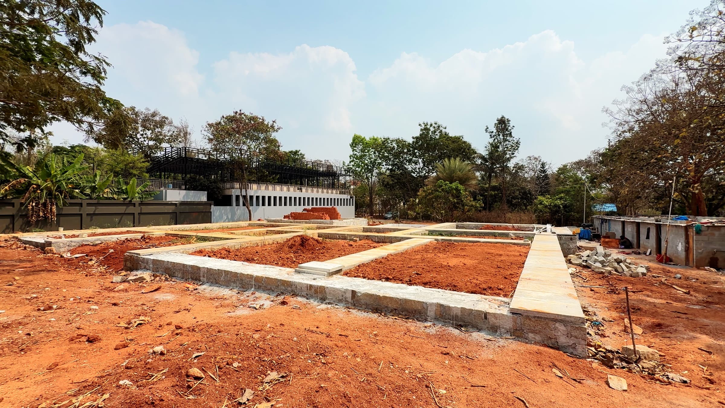 Jain Farms — foundation grid south